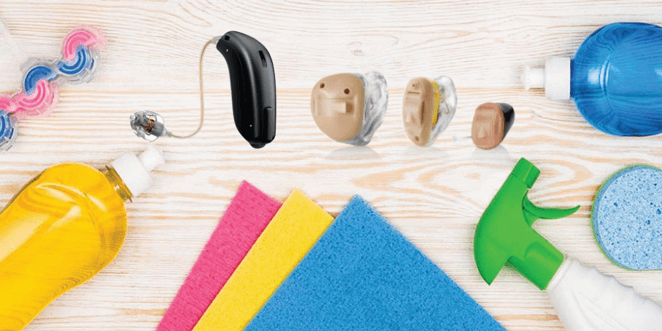 cleaning products and hearing aids