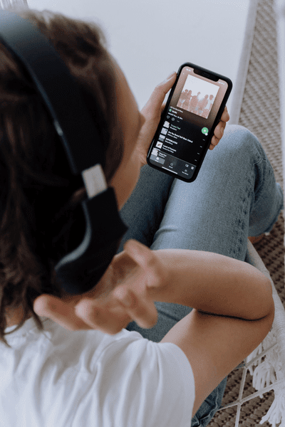 Woman Hearing Music Woman Hearing Music